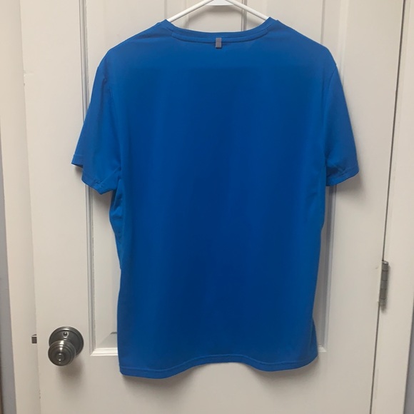 Men’s Blue Polo with White Logo Size Missing Please see Measurements - Picture 6 of 13